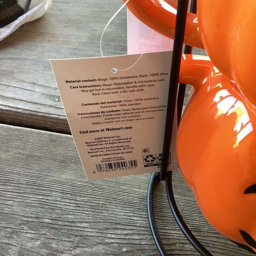 Celebrate! Halloween Stacking Mugs in a Rack - set of 4